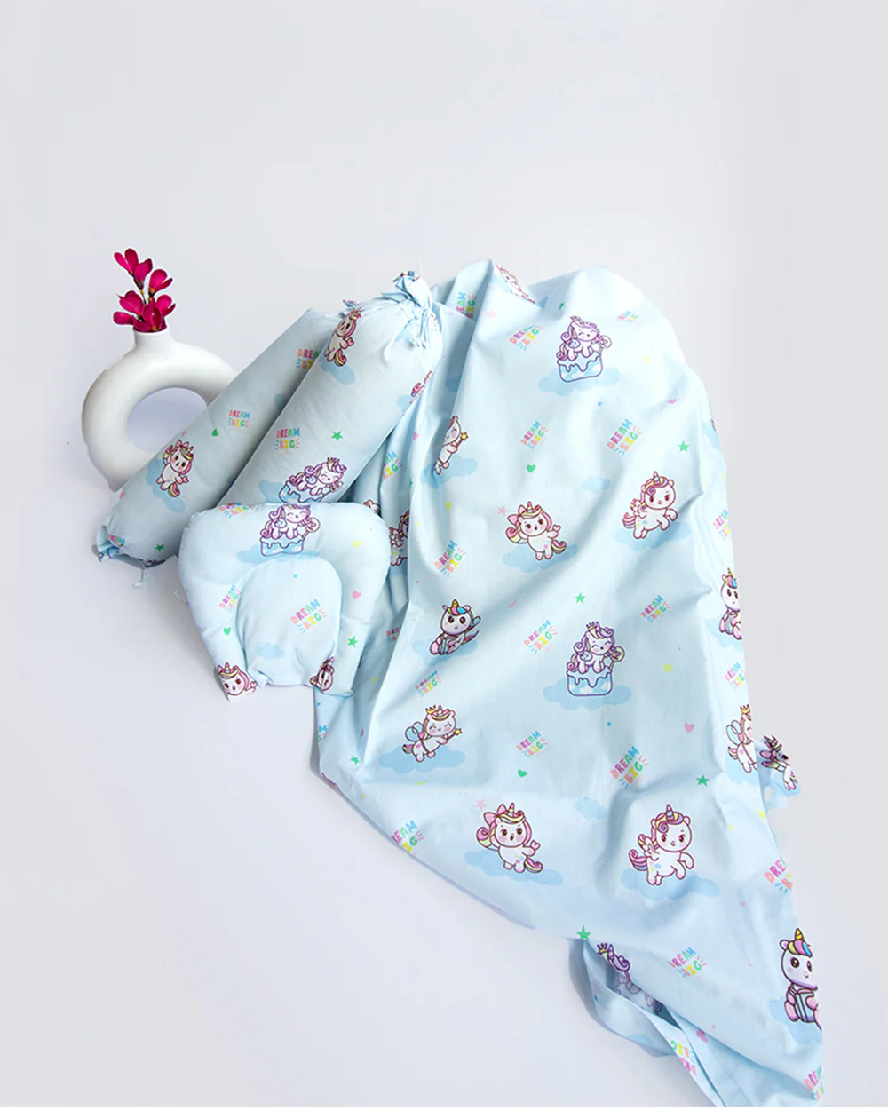 Yellow Doodle Unicorn Dreams Bedding New Born Gift Set-Pack Of 6-Gift For Baby Shower & Baby Birthday - Image 2