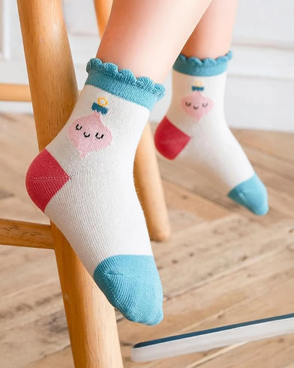 Youstylo Multicolored Socks-Multi Pattern-Cotton-Pack of 5-For Infants - Image 7
