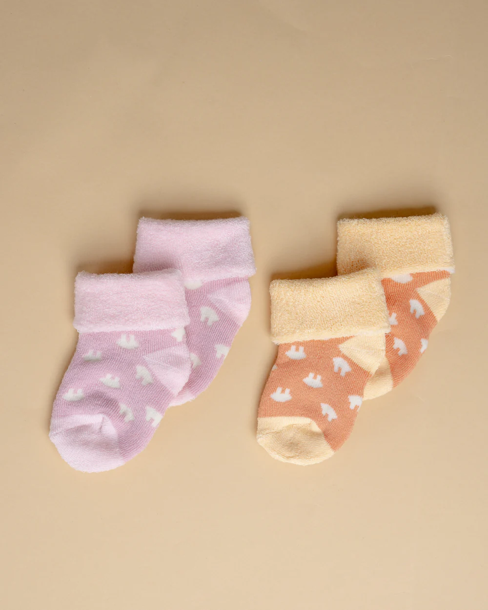 Youstylo Multicolored Socks-Printed-Cotton-Pack of 2-For Infants