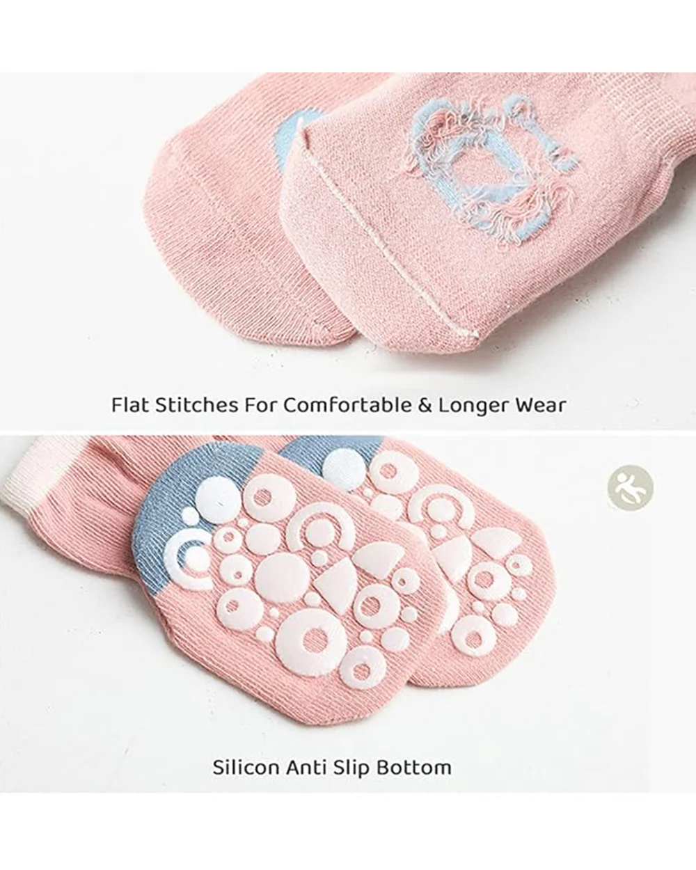Youstylo Multicolored Socks-Printed-Cotton-Pack of 5-For Infants - Image 3