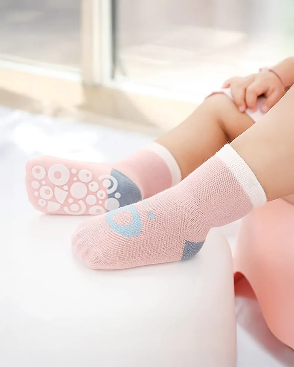 Youstylo Multicolored Socks-Printed-Cotton-Pack of 5-For Infants - Image 4