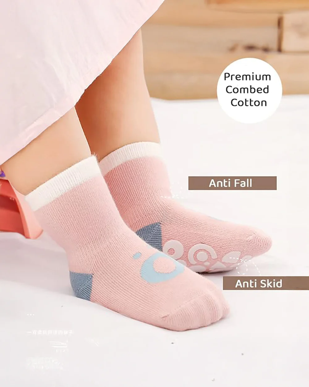 Youstylo Multicolored Socks-Printed-Cotton-Pack of 5-For Infants - Image 7