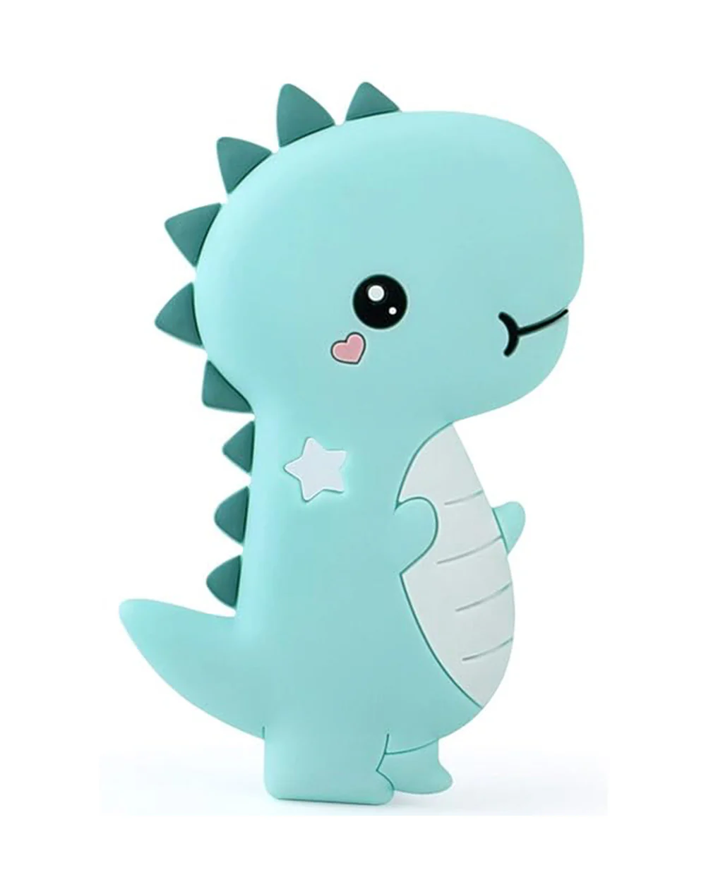 Youstylo Silicone Teether for Babies-Crocodile Shaped-Green-With Multiple Ridged Surface