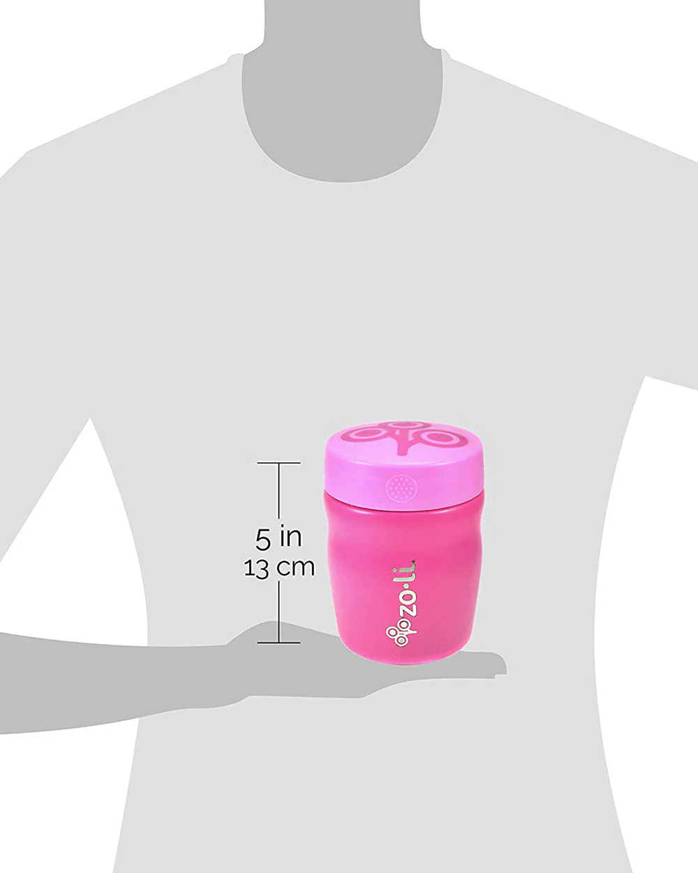 ZoLi Pow Dine Insulated Food Jar-Double Walled Stainless Steel-Pink-For Feeding Infants - Image 3